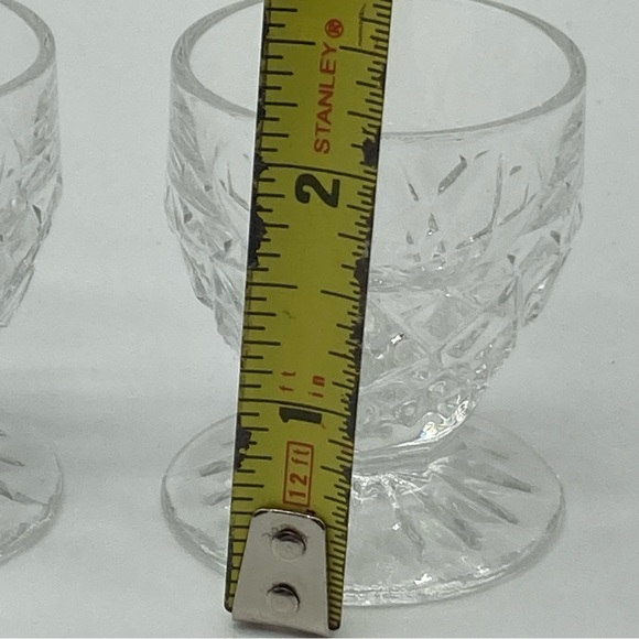 Bohemia crystal Czech shot glasses set of 2 - Picture 4 of 7